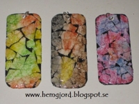 Hemgjord Eggshell Mosaic Pendant